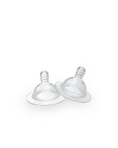 Tetina Silicona B/STD x2 und. Flujo Lento - Panditas Baby