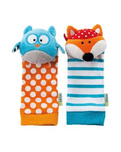 Medias de Estimulación Temprana Sonajero Buho y Zorro - BBLUV