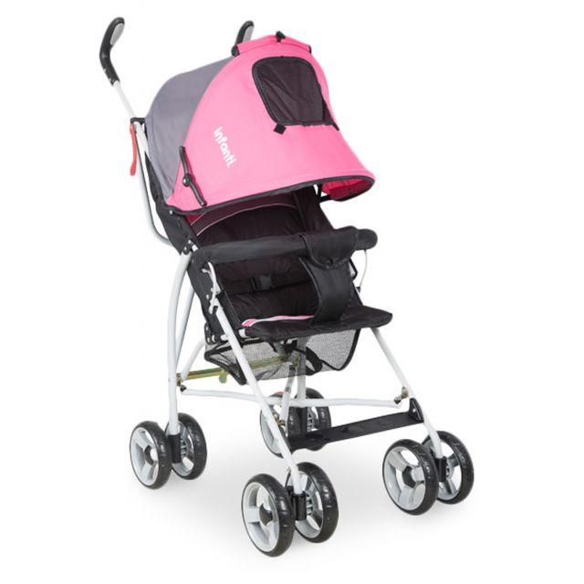 Infanti - Coche para Bebés Bastón Spin Slide Rosado *