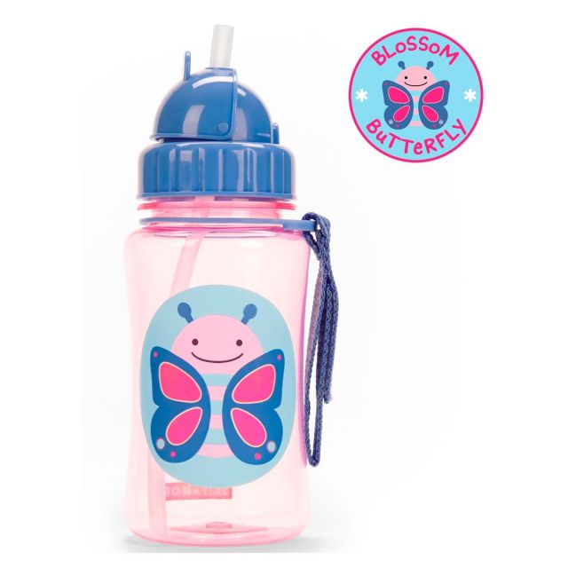 Skip Hop - Botella Tomatodo con Sorbete 350ml Mariposa