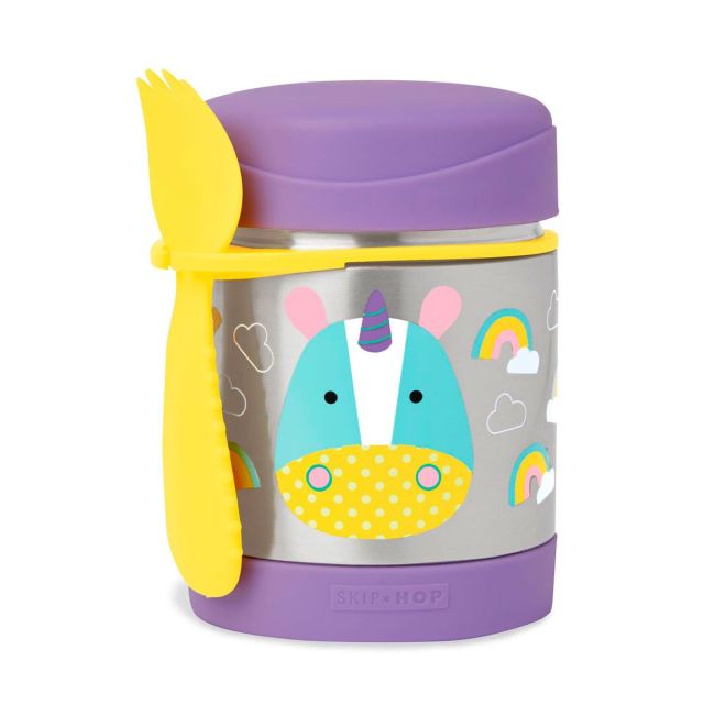 Skip Hop - Termo Para Comida 11oz (325 ml) + tenedor Unicornio
