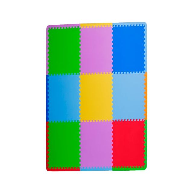 Alfombra paq. X 9 Delgado (180cmx180cm) MULTICOLOR - Baby Gym 