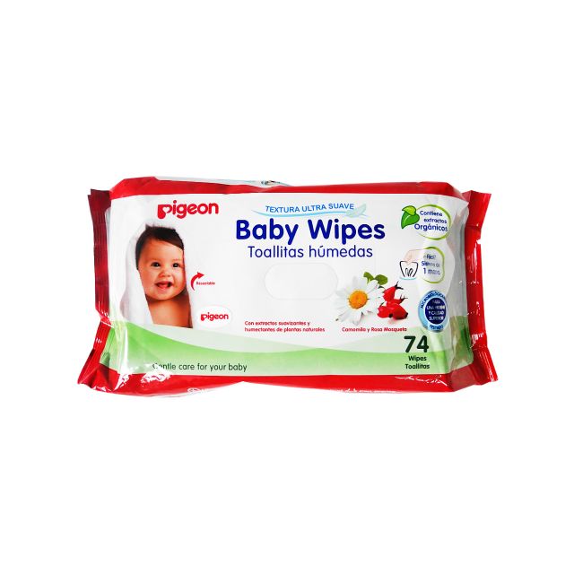 Pigeon – Toallitas húmedas para la limpieza de tu bebé x 74 unidades 