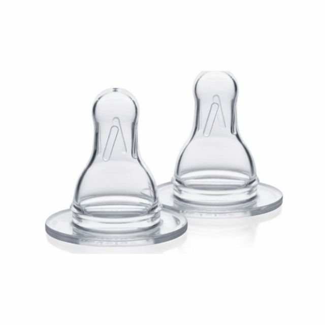 Pack 2 Tetinas de Biberón para Bebé Medela B/Estándar “M” y Flujo Medio Medela