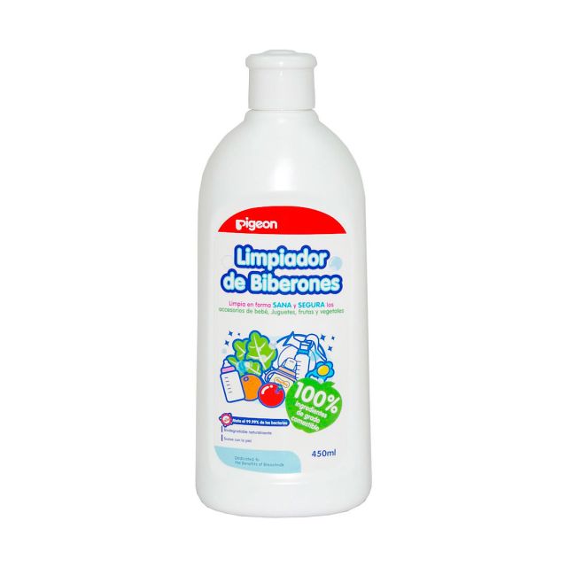  Jabón Líquido Biodegradable Limpia Biberones y Chupones 450 ml Pigeon