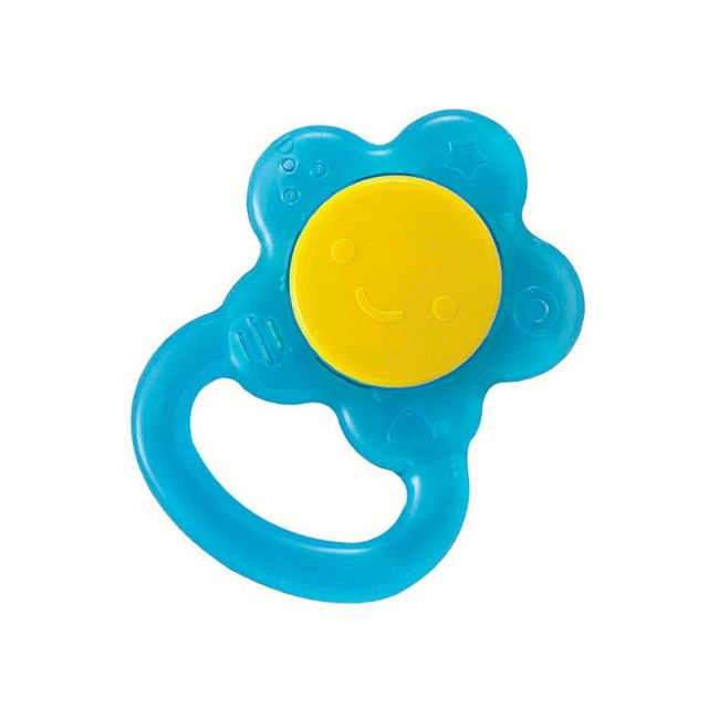 Rascaencias Enfriable para Bebés Flor Azul Mordedor Pigeon