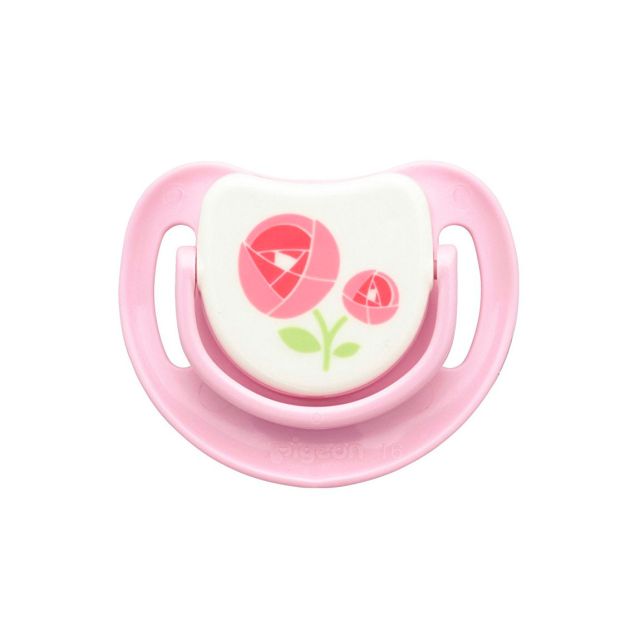 Chupón para Desarrollo Oral Paso 1 de 0 a 5m+ Rosado Flor Rosa Chupones Pigeon