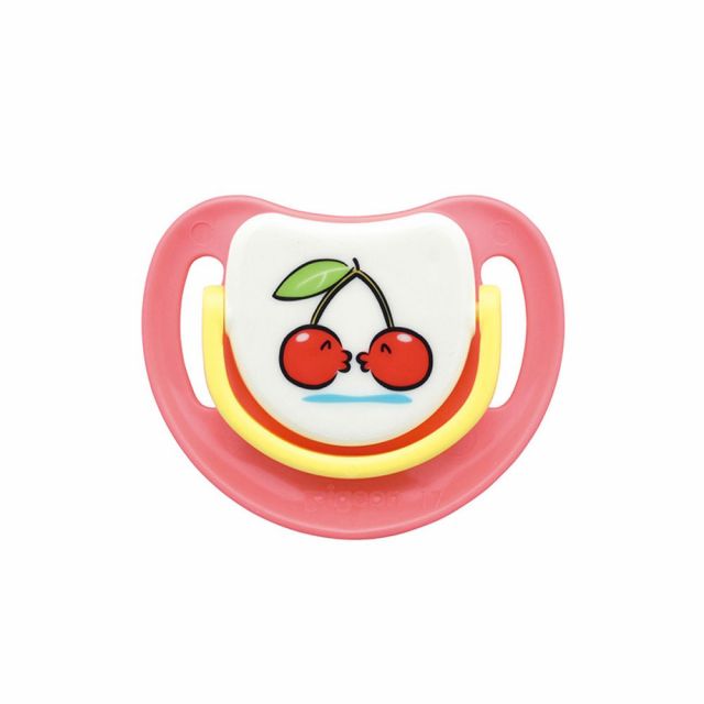 Chupón para Desarrollo Oral Paso 3 de 8m+ Rosado Cerezas Chupones Pigeon