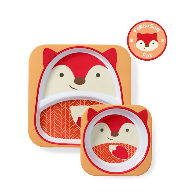 Skip Hop - Set de Plato & Bowl Zoo Zorro