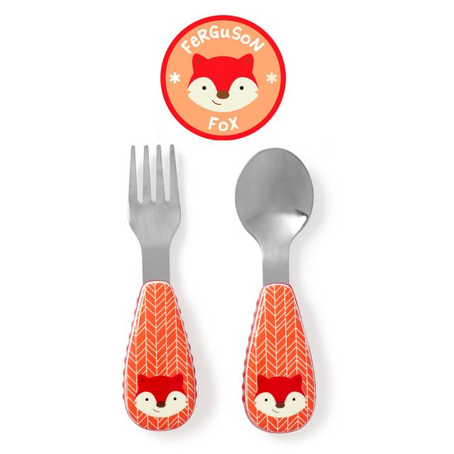 Set Tenedor y Cuchara para Bebé Zoo Zorro Skip Hop