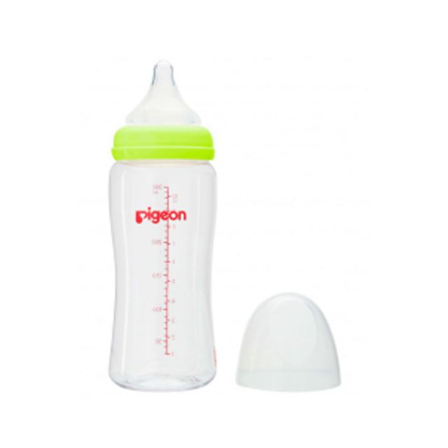 Biberón de Plástico Polipropileno Biberón de 11oz/330 ML Verde Pigeon