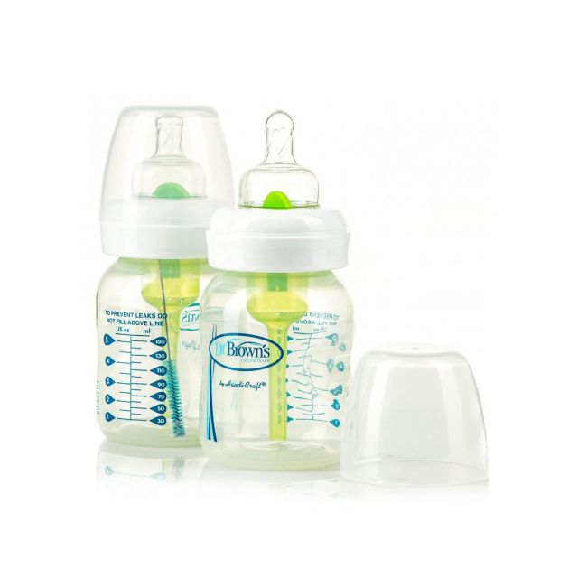 Set x2 Biberones Boca Ancha Options 5oz/150ml - Dr. Browns