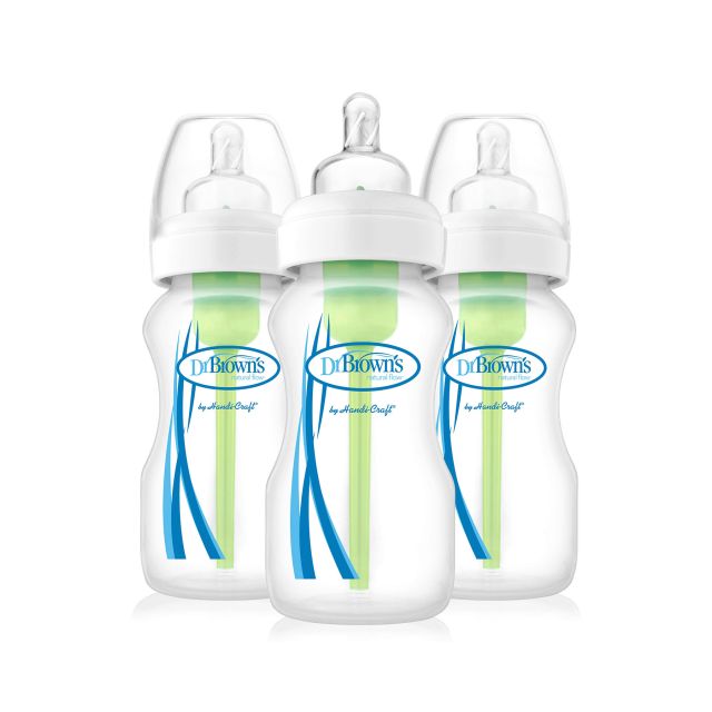 Set x3 Biberones Boca Ancha Options 9oz. 270ml - Dr. Browns