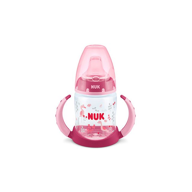 NUK - Biberón Taza para Bebés 6m+ 150ml FC FLAMENCO ROSADO