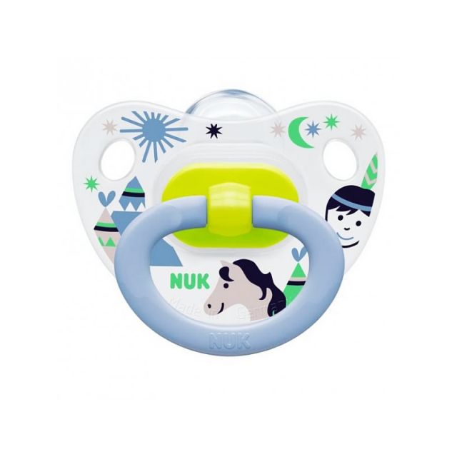 NUK- Chupón de silicona Happy Days #1 Niños para bebés