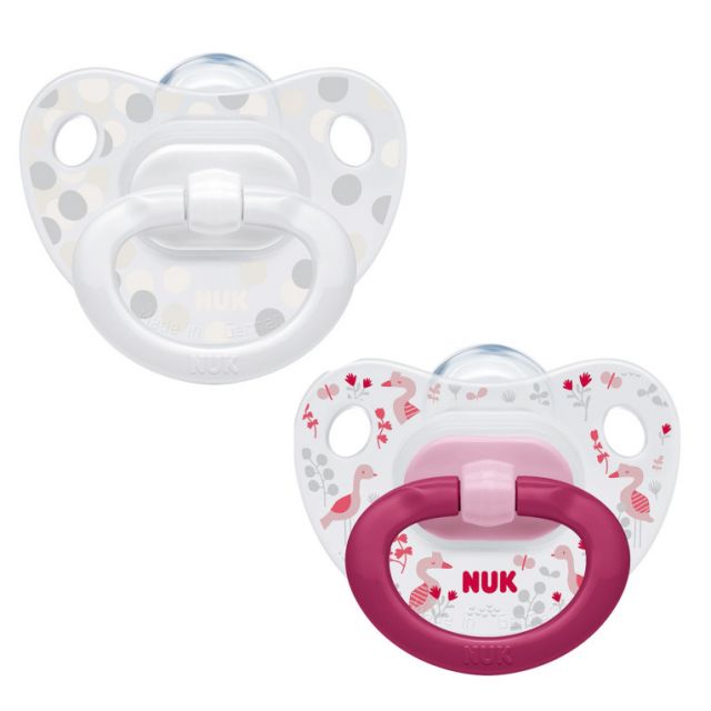 NUK - Chupónes Happy Days con Estuche x2 Rosado 6-18M