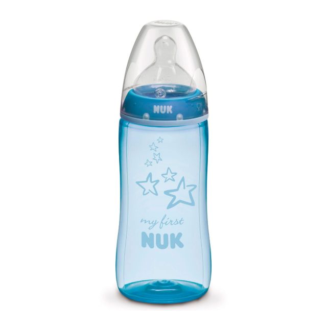 El Biberón de popropileno de 300 ml First Choice 0m/ Turquesa - Nuk