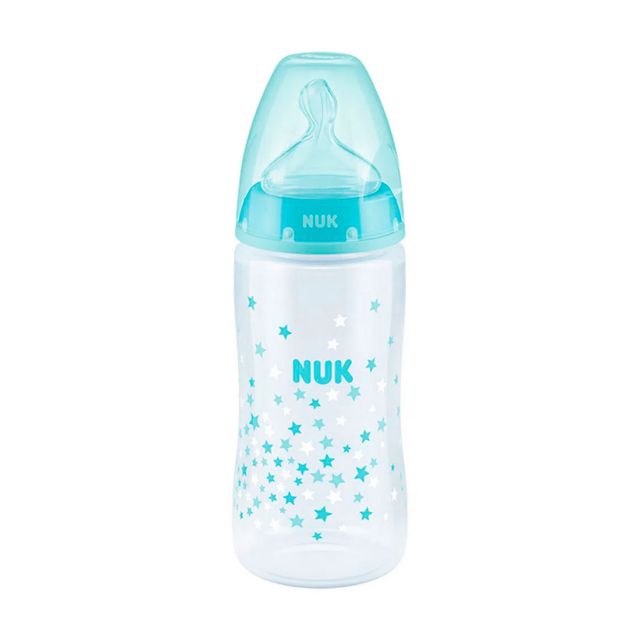 Biberón para BebésFirst Choice 300ml Celeste Estrellas Nuk