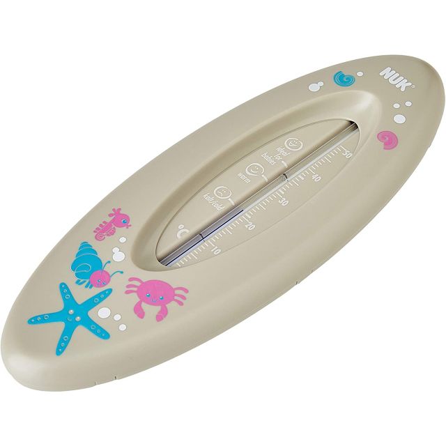 Nuk Termómetro de baño océano gris
