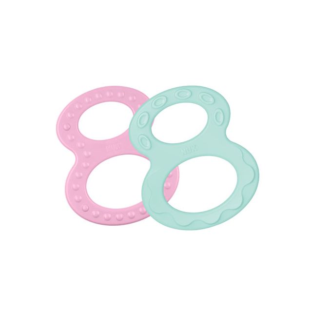 Pack 2 Mordedores en 8 Rascaencías para Dentición de bebés Nuk