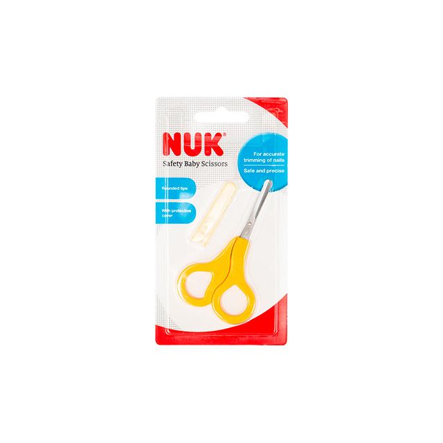 NUK-  Tijeras especiales para tu bebé - Amarillo
