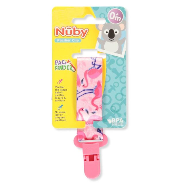 Click para Rosado Flamingo Chupones de Bebé Nuby
