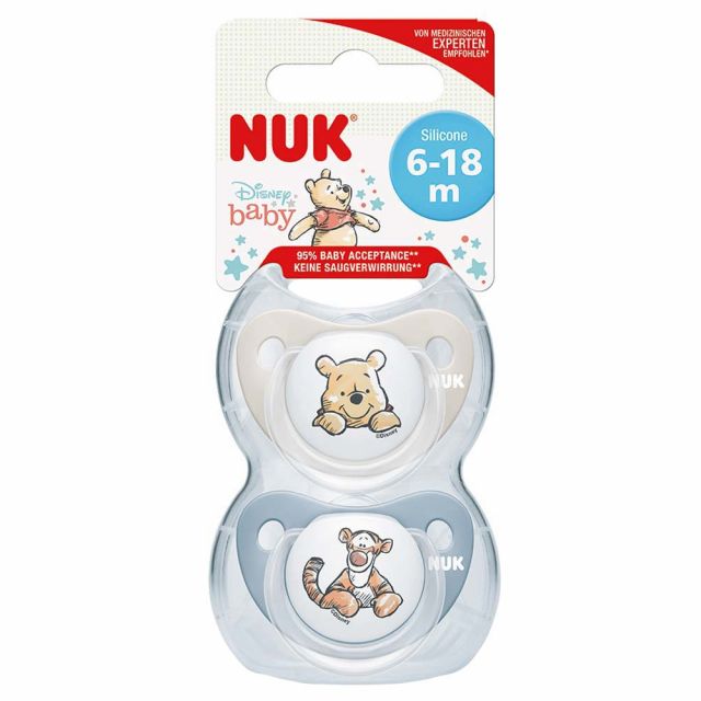Pack 2 Chupones de Bebé 6-18m Trendline#2 Winnie The Pooh / Tigger Nuk