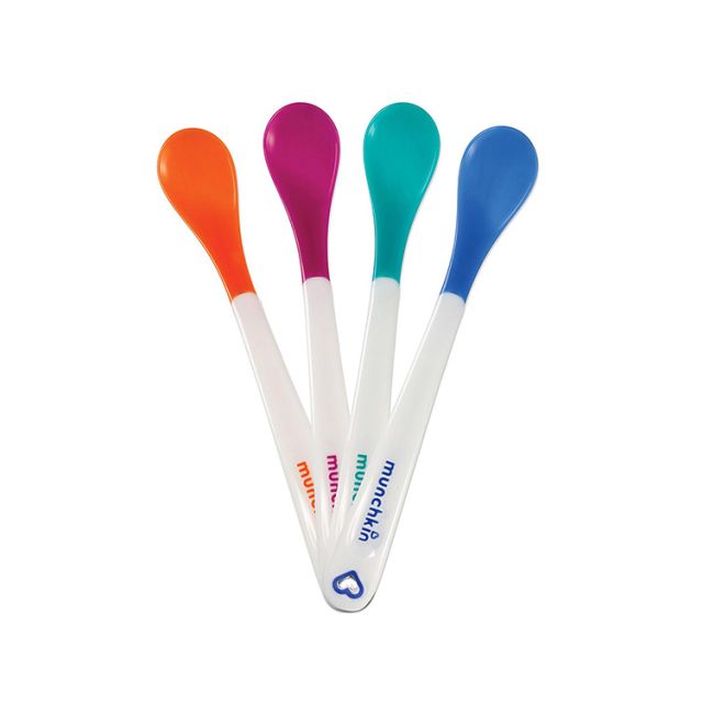 Set 4 Cucharas para Bebé con Sensor de Temperatura Munchkin