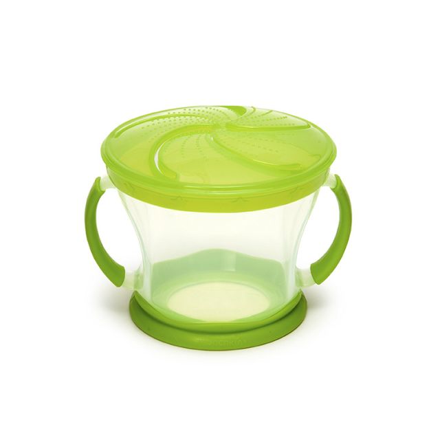 Vaso Munchkin con Asa Snack Catcher Verde Cristal