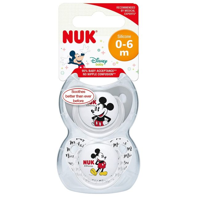 Nuk - Chupón Trendline #1 Pack x2 0-6 meses MICKEY