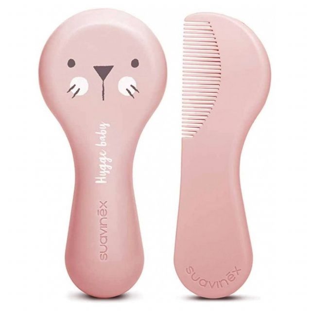 Set Cepillo y Peine para bebé +om Rosado - Suavinex