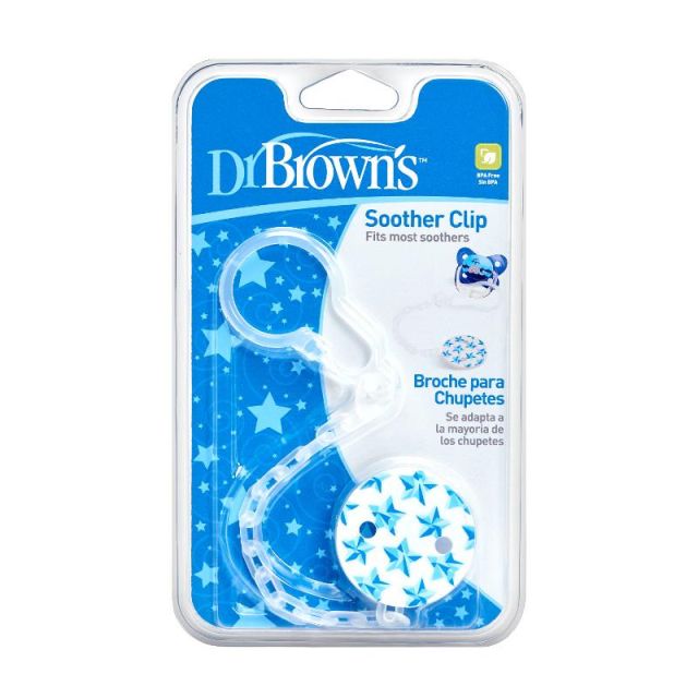 Dr. Browns Sujetador para Chupones de plástico Azul