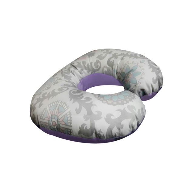 Maternelle - Almohada de Lactancia 5 en 1 Premium Lila Flores Rosa