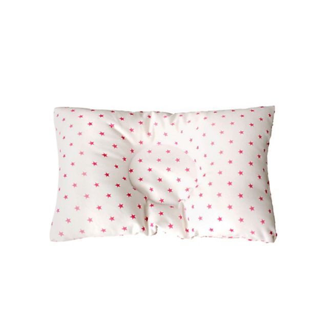 Maternelle - Almohadita Anti-Cabeza Plana Crema Estrellas Coral