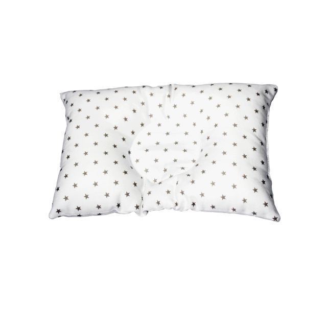 Maternelle - Almohadita Anti-Cabeza Plana Crema Estrellas