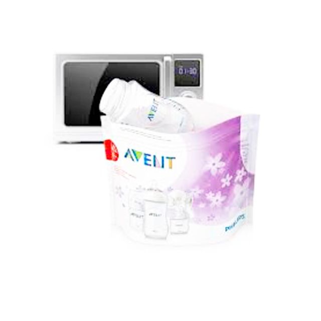 Avent - Bolsas Esterilizadoras a Vapor para Microondas Pack x5 Unids.
