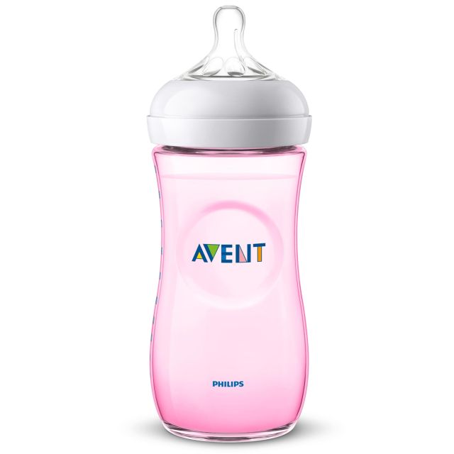 Philips Avent - Biberón Natural 2.0 Rosa para Bebés de 330ml / 11oz