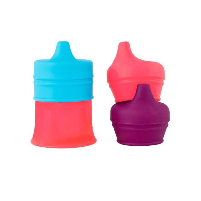 Boon - Tomatodo con Vaso Snug Spout Rosado