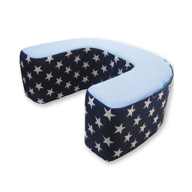 Asiento en U chico Celeste con azul estrellas grandes - Baby Gym