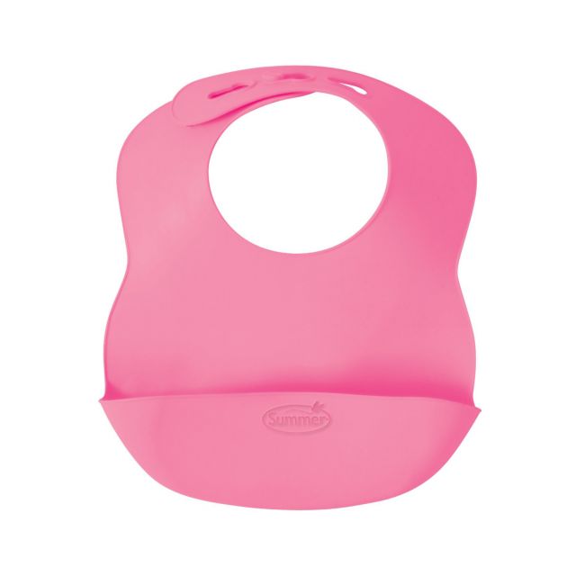 Summer - Babero de Goma para Bebés Rosa