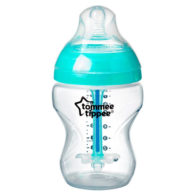 Biberón Para Recién Nacido Anticólico de Plástico Celeste  260 ML de Tommee Tippee