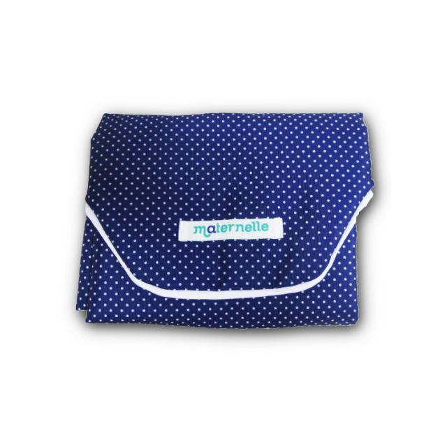 Cambiador Portátil Azul con puntos