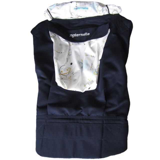 Maternelle - Canguro Ergonómico Portabebes 4 en 1 Azul Luna Universo