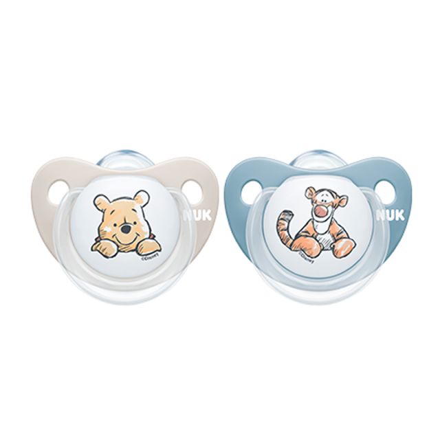 Pack 2 Chupones de Bebé 0-6m Trendline#1 Winnie The Pooh / Tigger Nuk