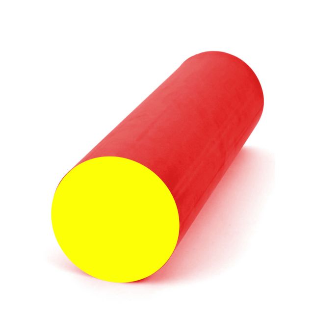 Rodillo para Gateo del Bebé Grande 21x50cm Rojo/Amarillo - Baby Gym