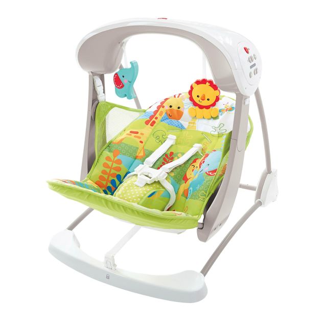 Fisher Price - Silla Mecedora Columpio Rainforest para Bebé