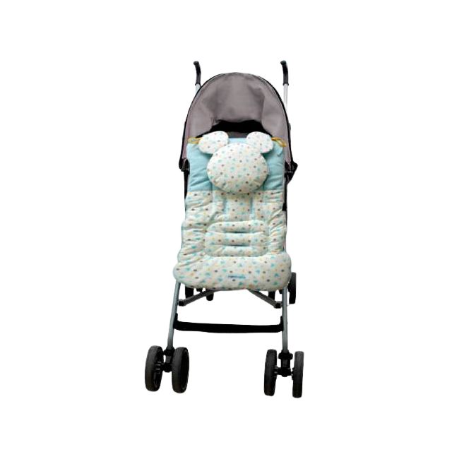 Disney Baby - Colchoneta para coche Celeste C/Mickey Celeste