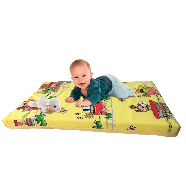 Maternelle - Colchón de Estimulación Grande Amarillo Zoológico