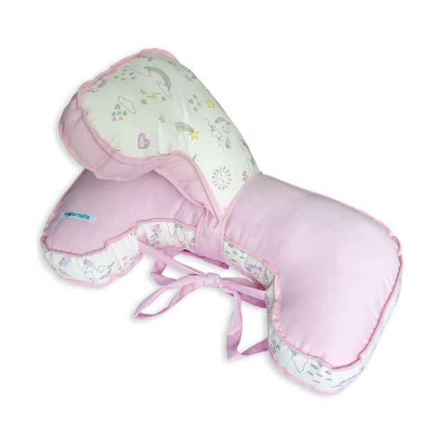 Maternelle - Doble Almohada de Lactancia Rosa Unicornios