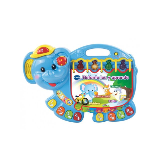 VTech - Libro Elefante Musical, Lee y Aprende